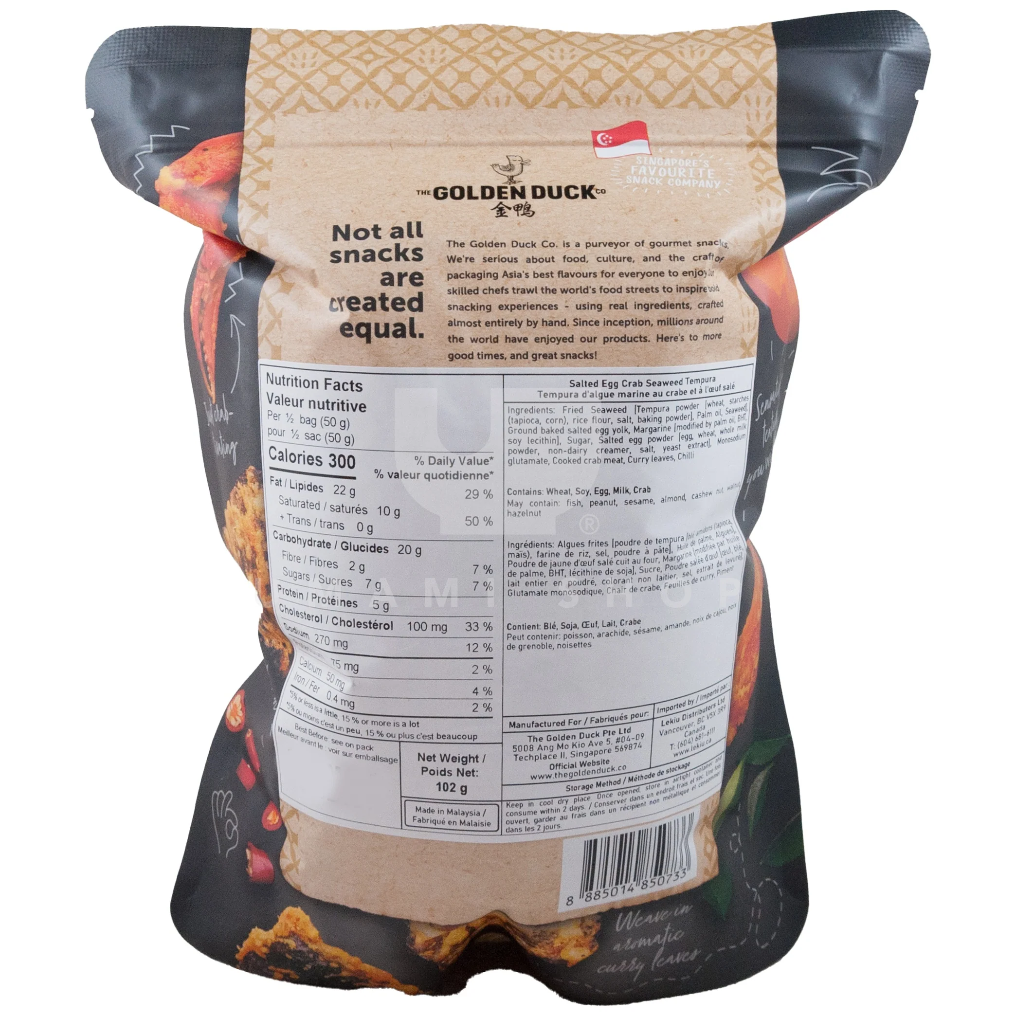 Seaweed Tempura Salted Egg Crab - Image 2