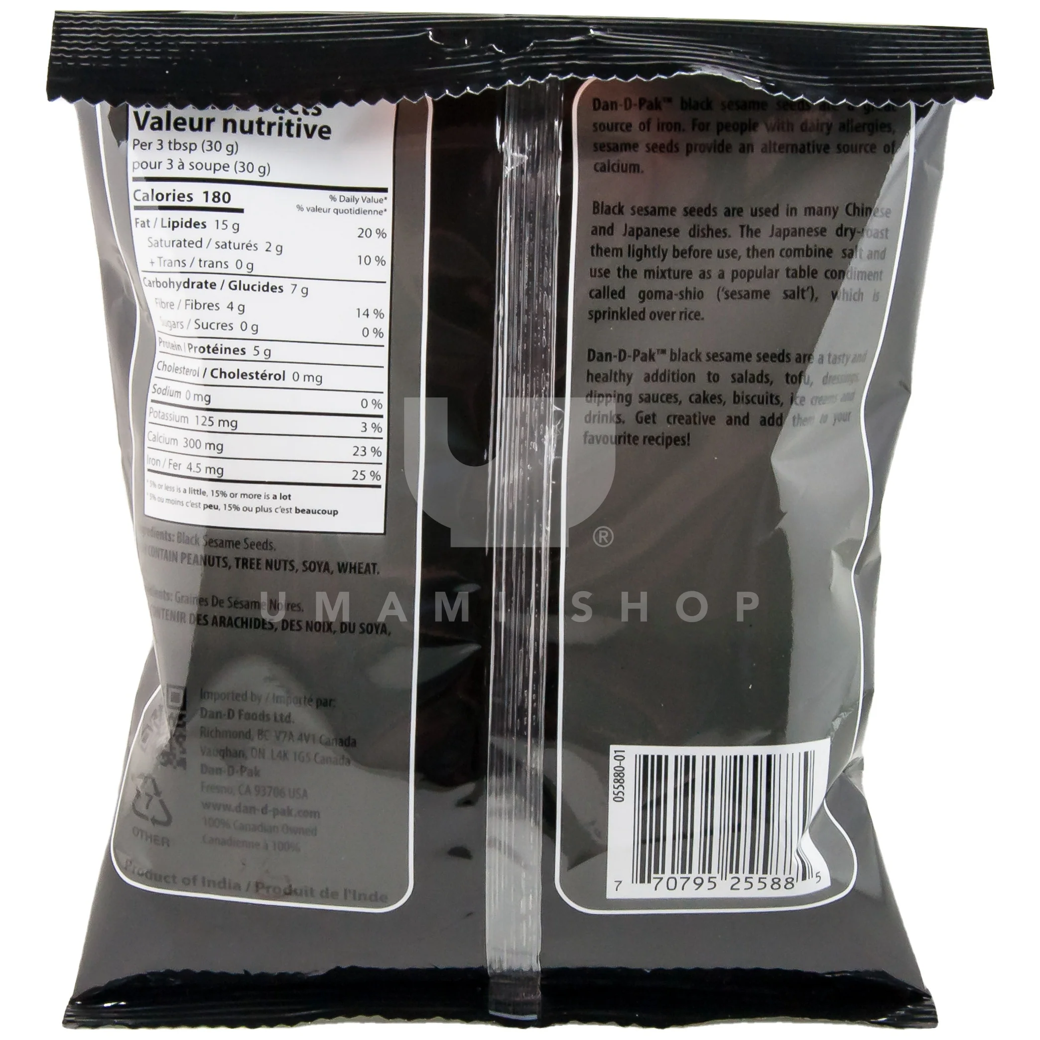 Sesame Seeds, Black Raw - Image 2