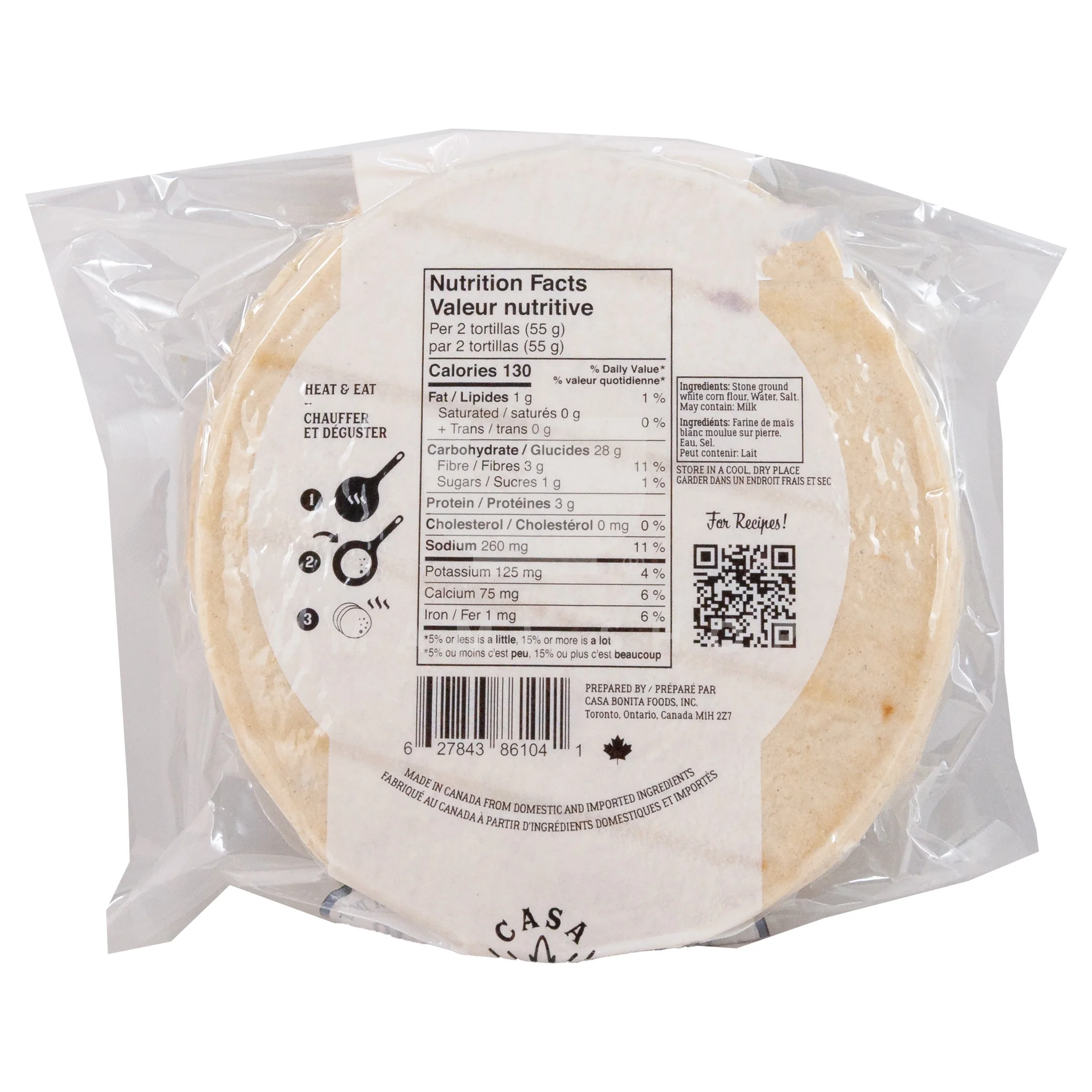 Soft Corn Tortillas White (GF,V) - Image 2