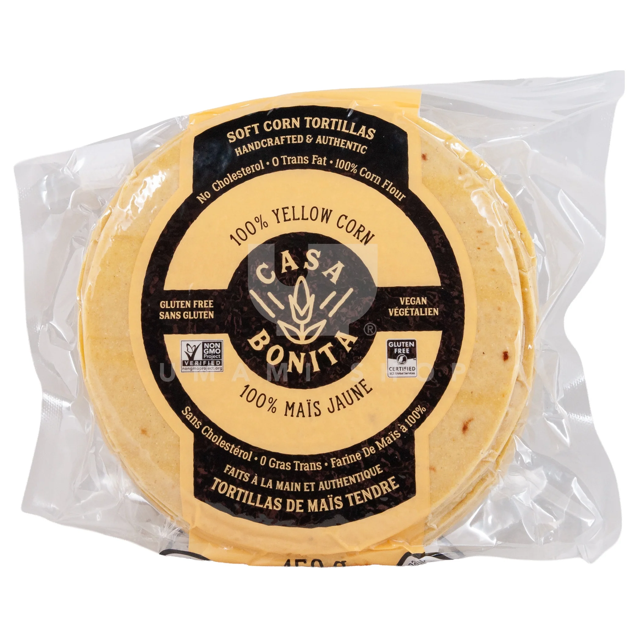 Soft Corn Tortillas Yellow (GF,V)