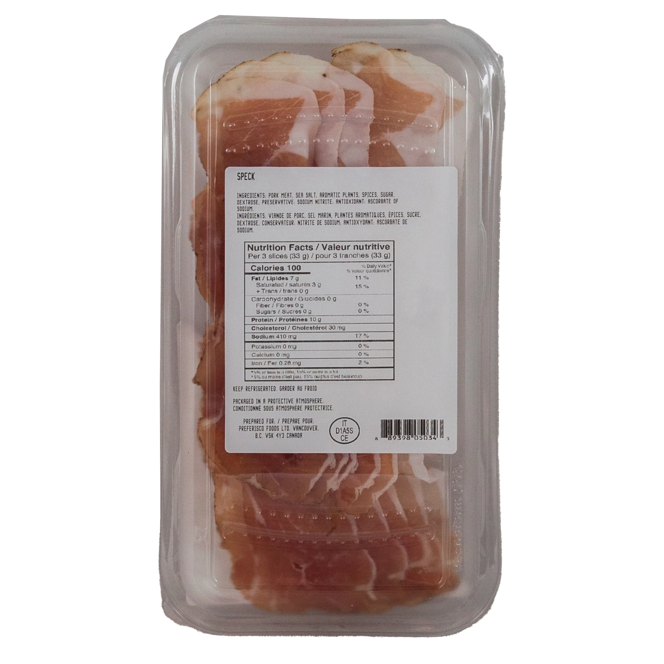 Speck Sliced (Smoked Ham) - Image 2
