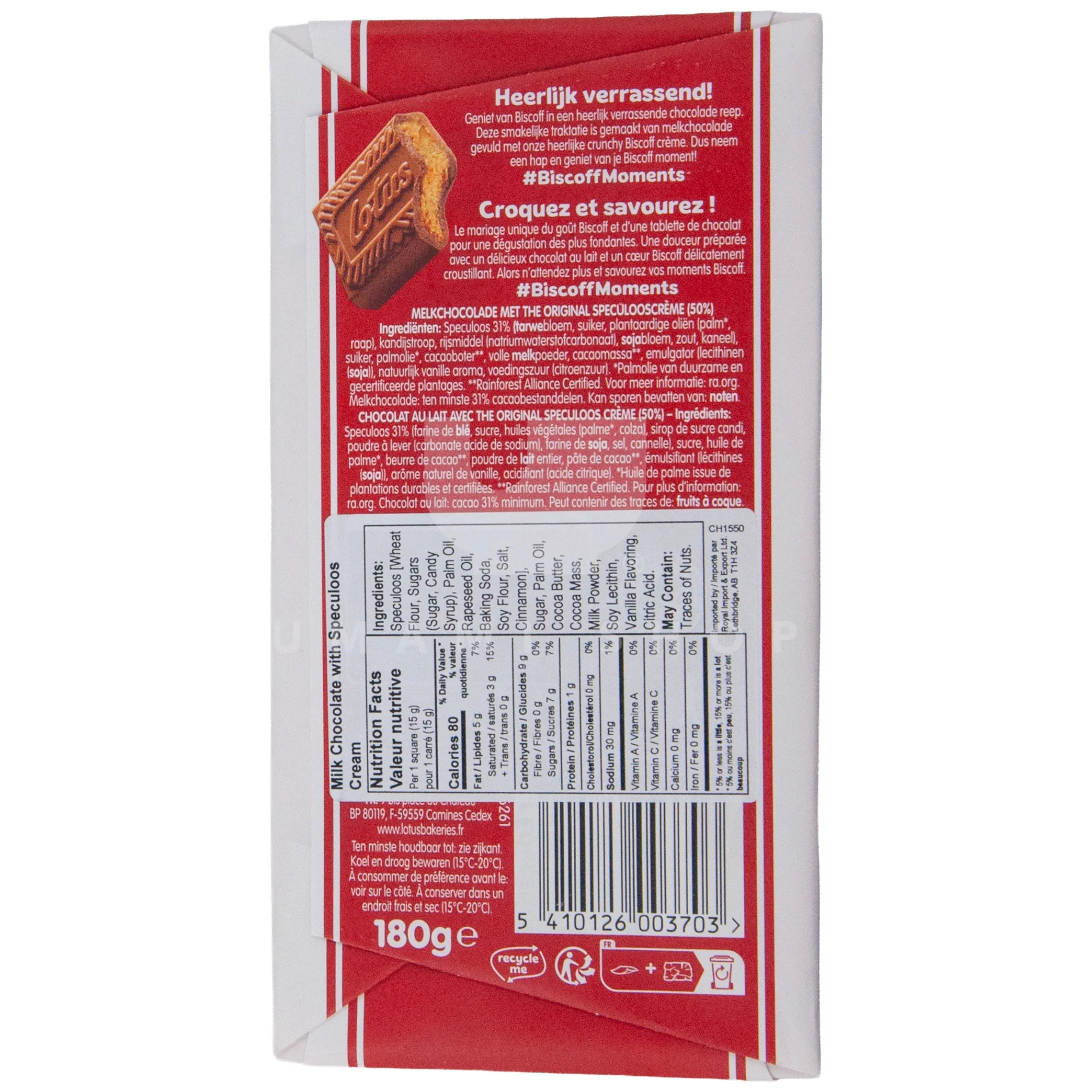 Speculaas Cookies w/Milk Chocolate - Image 2