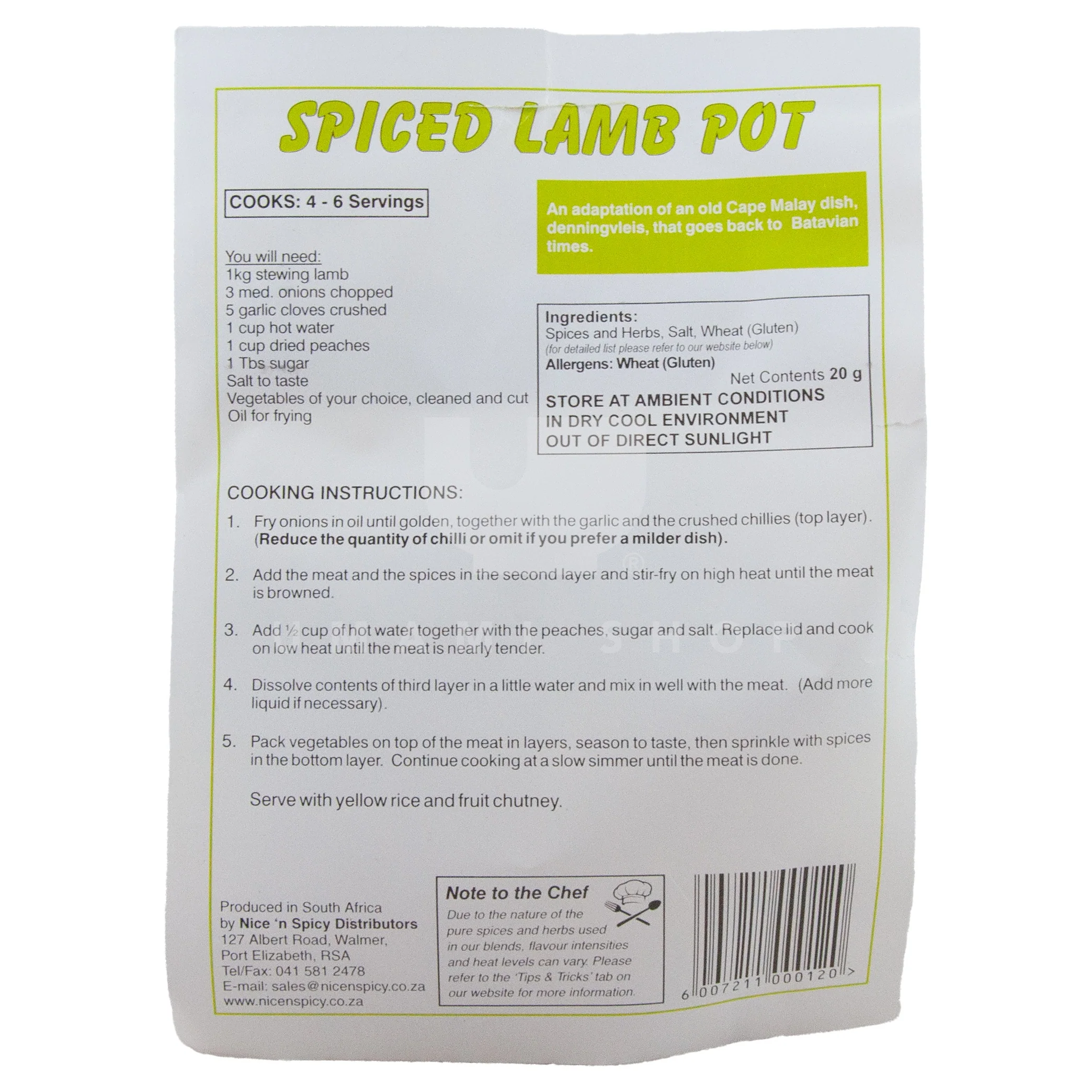 Spiced Lamb Pot (Bag) - Image 2