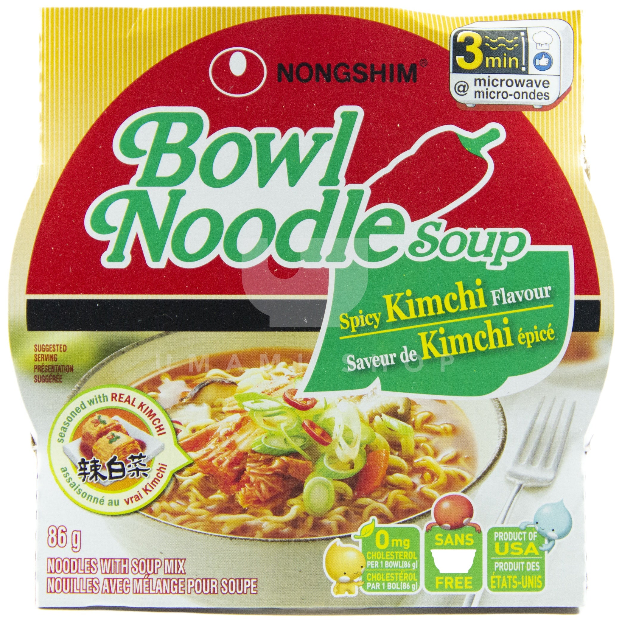 Spicy Kimchi Noodle Bowl