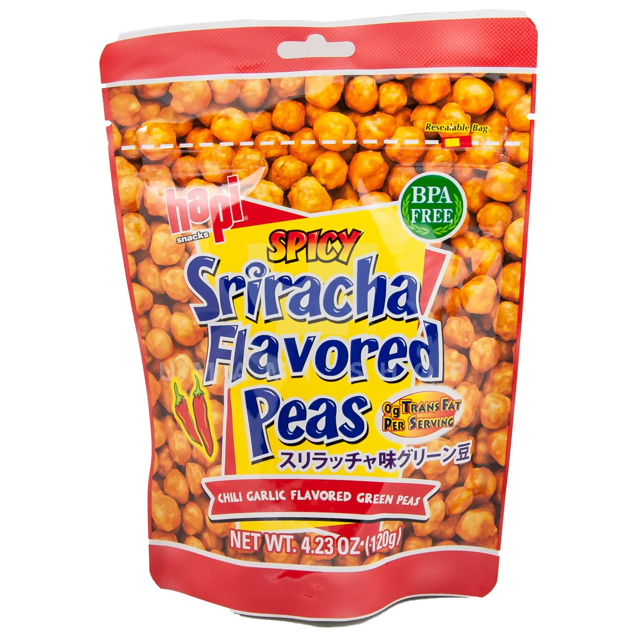 Spicy Sriracha Peas