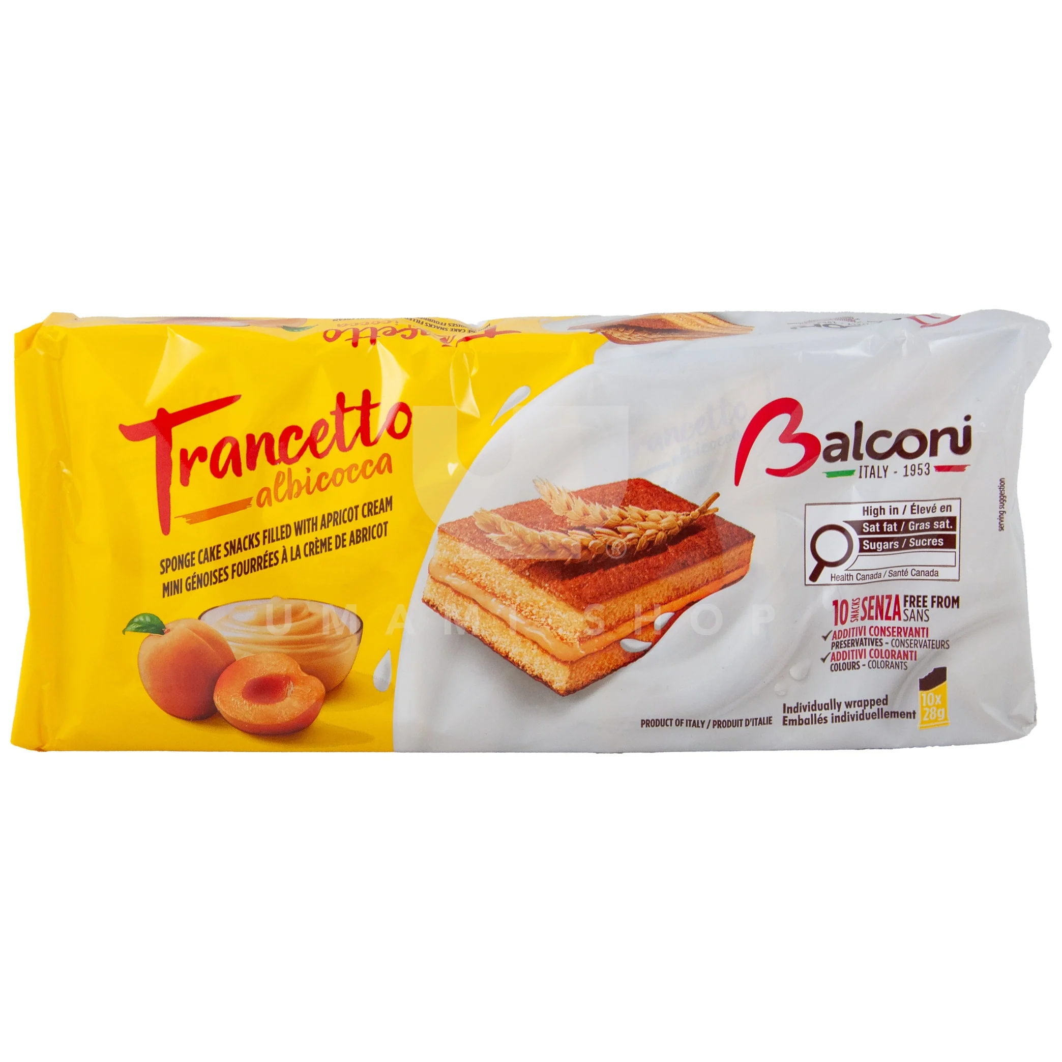 Sponge Cake w/Apricot Cream Filling