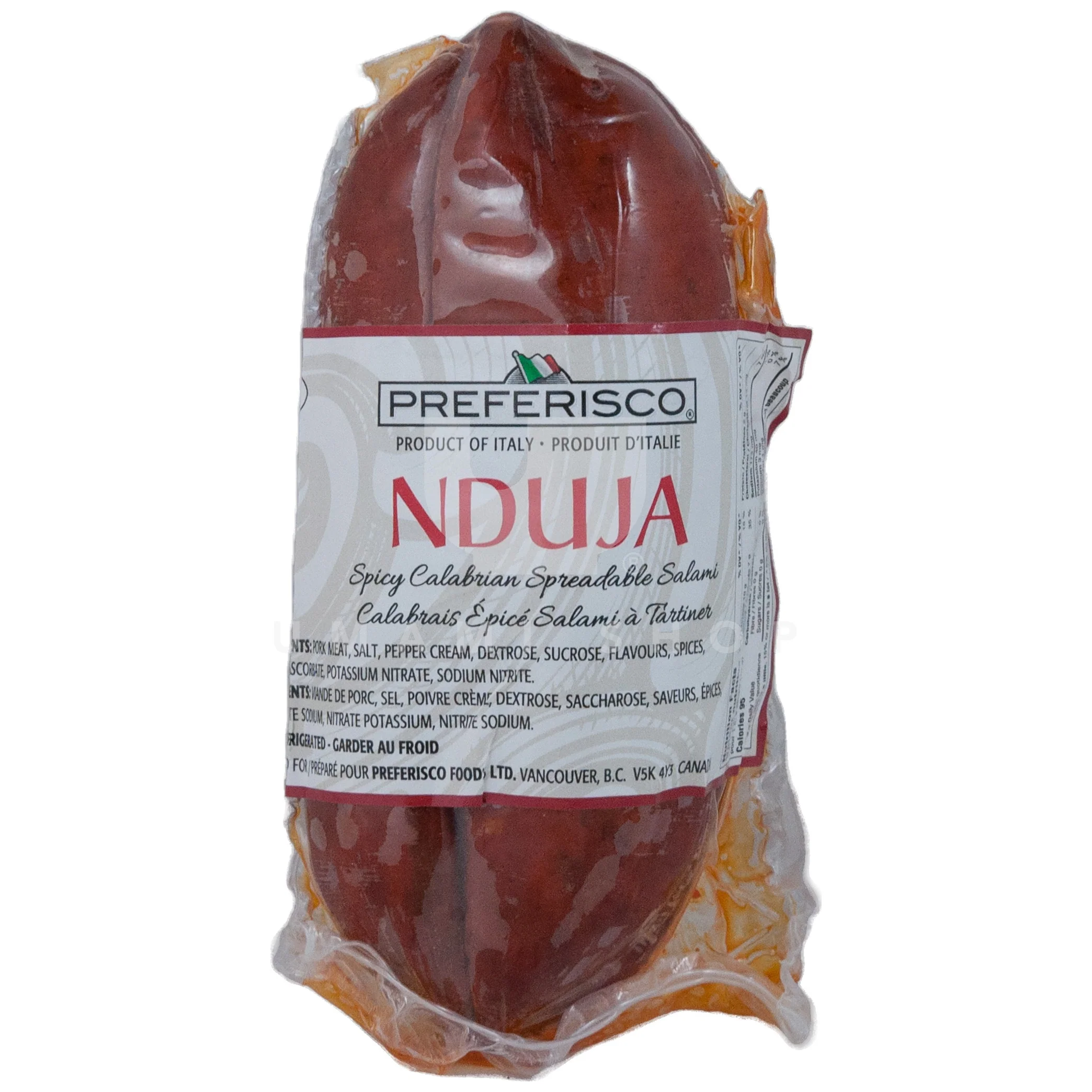Nduja Spreadable Pork Salami (Spicy)