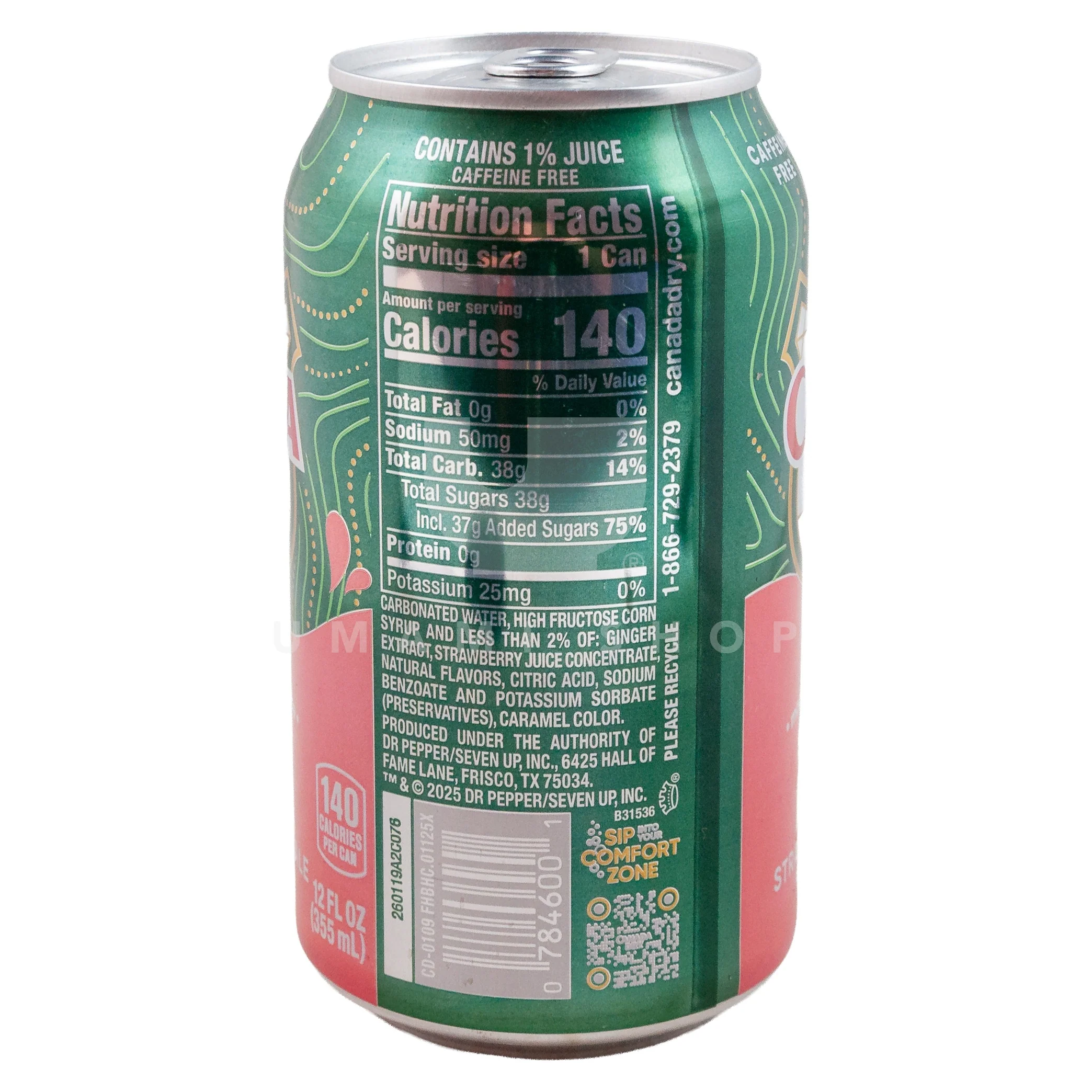 Strawberry Ginger Ale "Fruit Splash" - Image 2