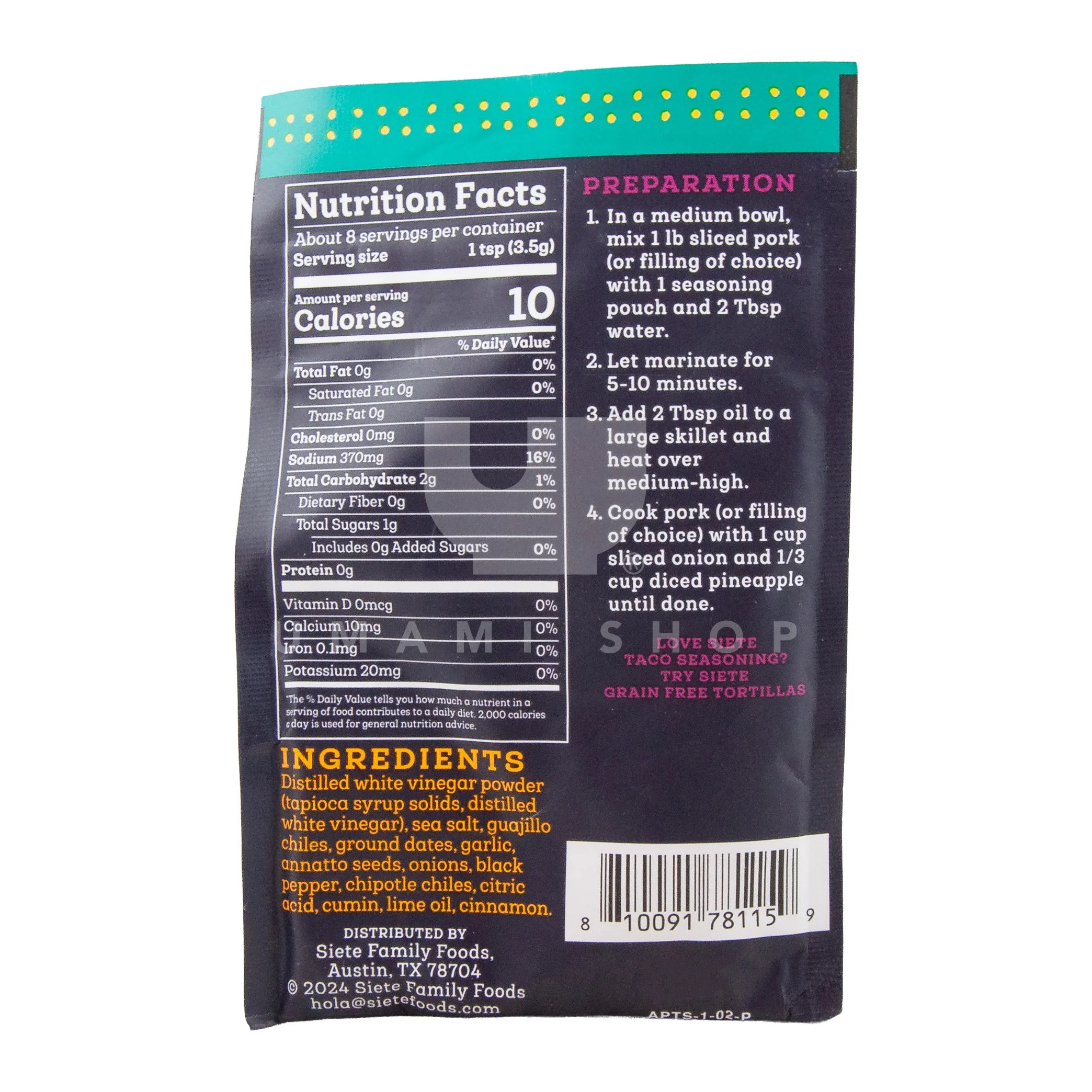 Taco Seasoning Al Pastor (GF) - Image 2