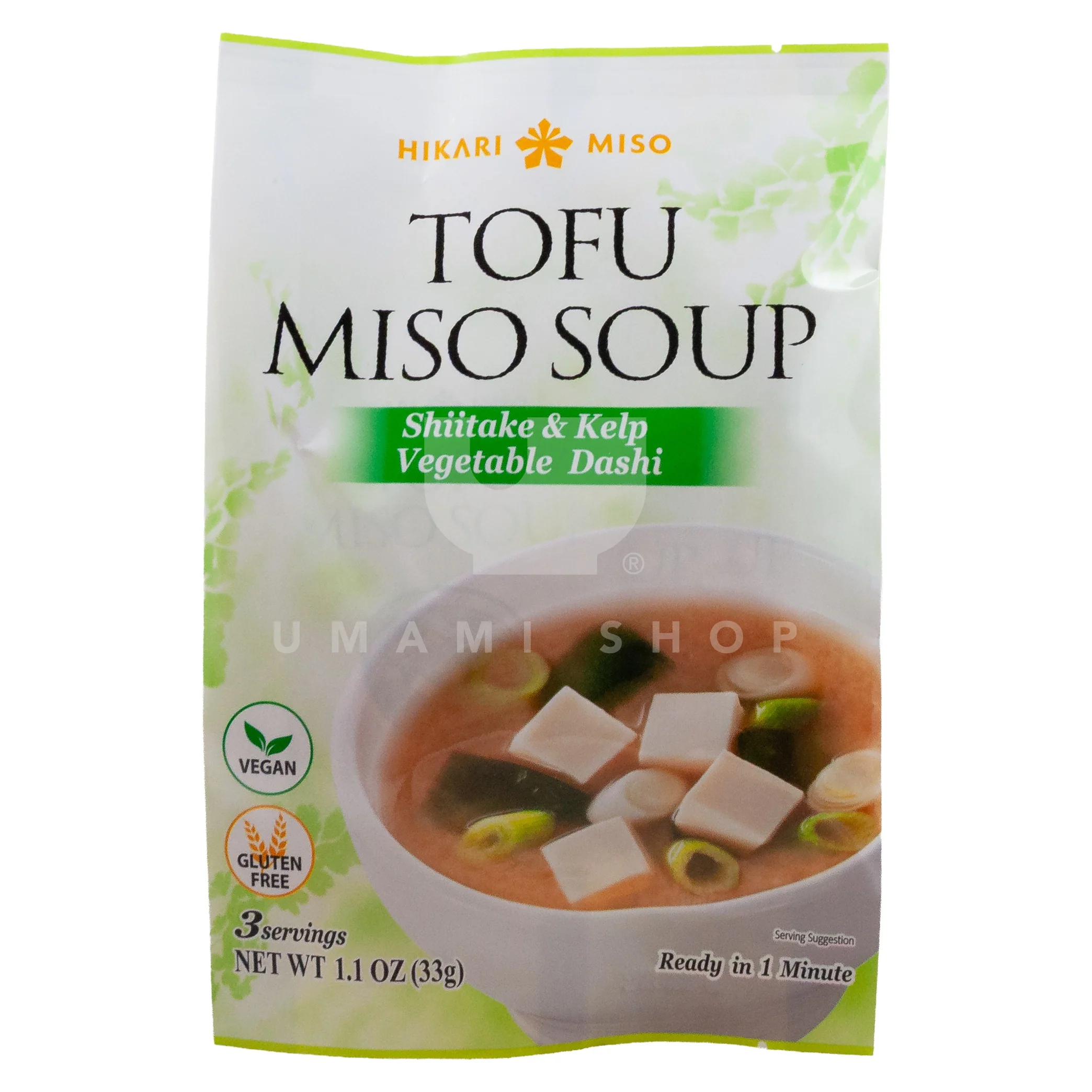 Tofu Miso Soup Shiitake & Kelp (GF,V)