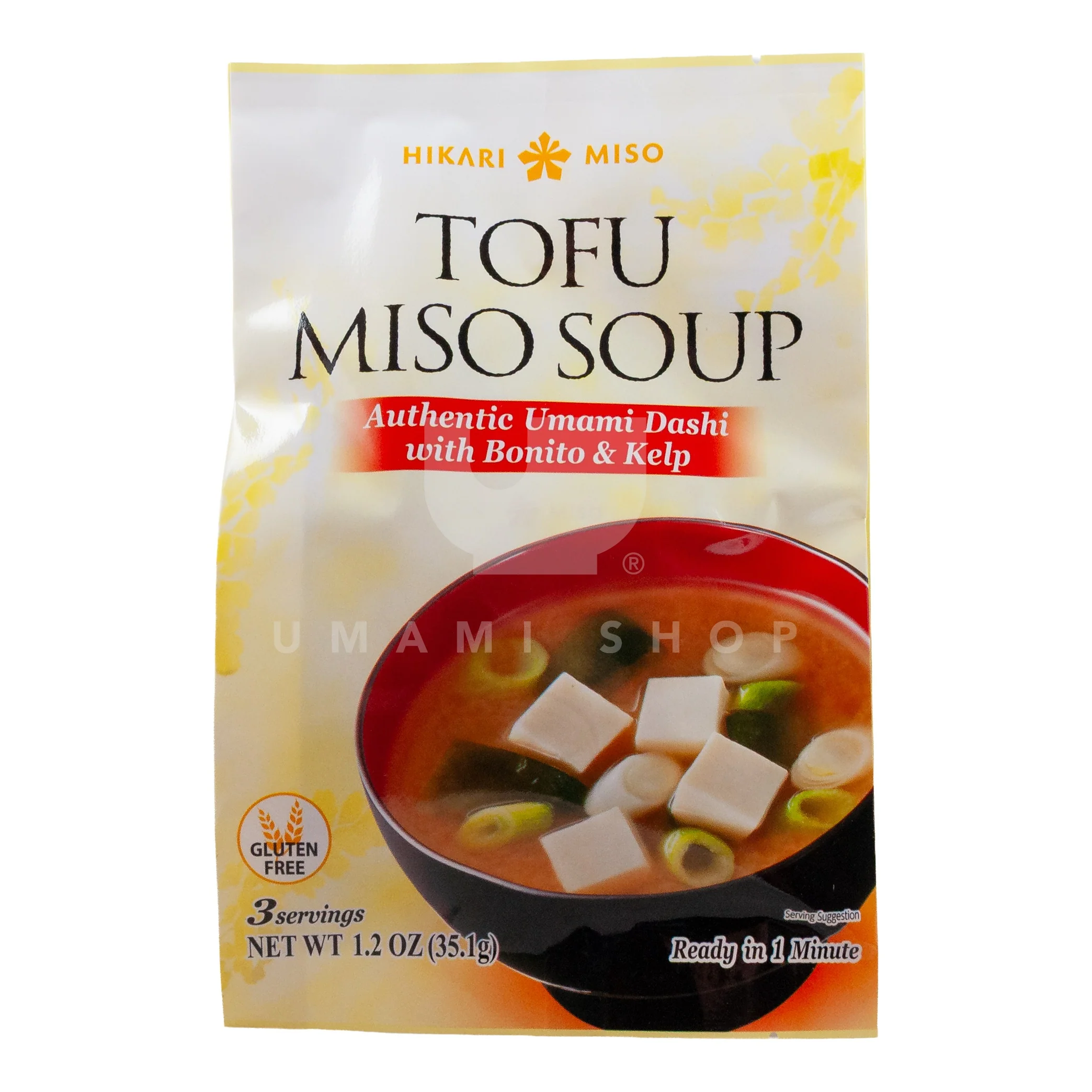 Tofu Miso Soup Dashi w/Bonito & Kelp (GF)