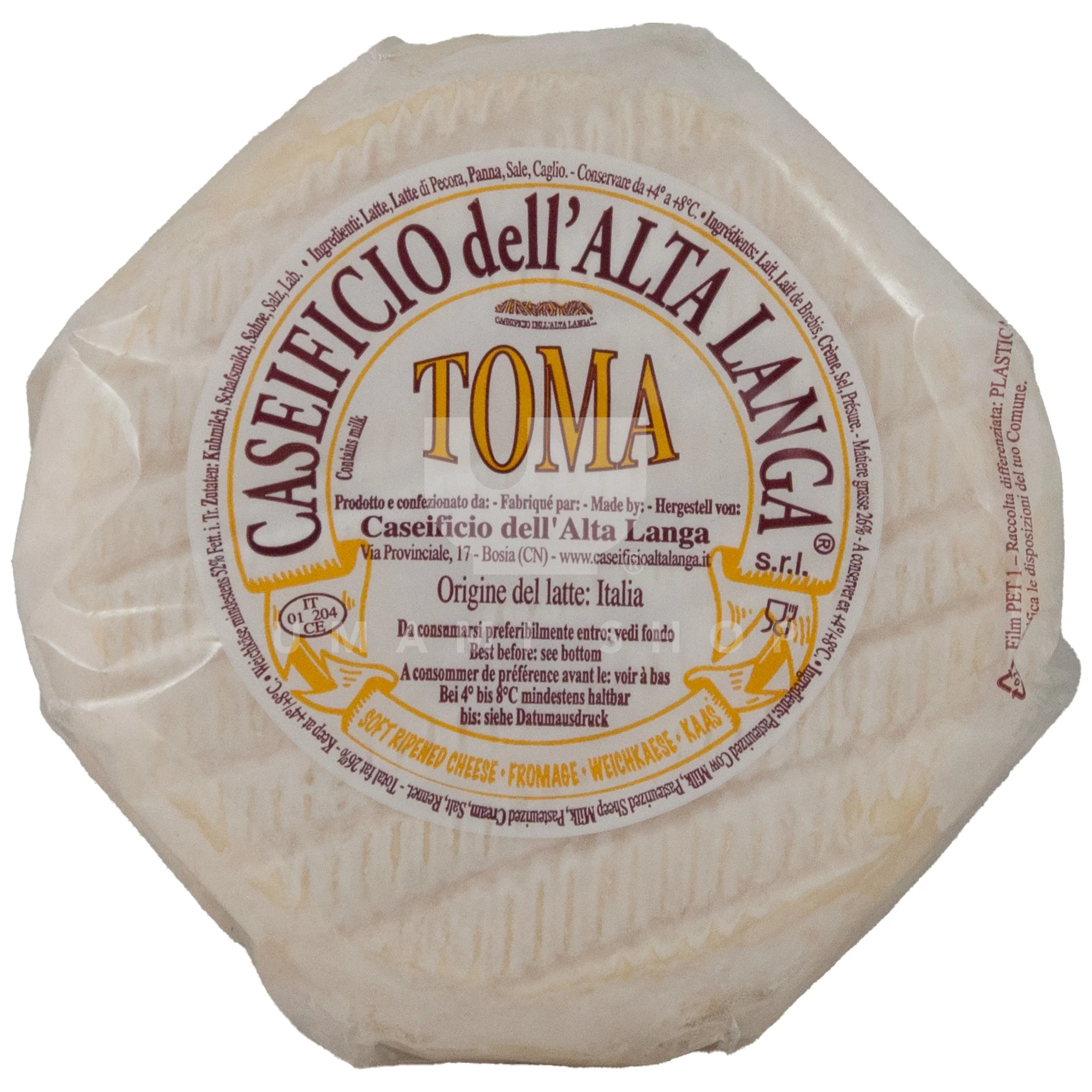 Toma Cheese (Italy)