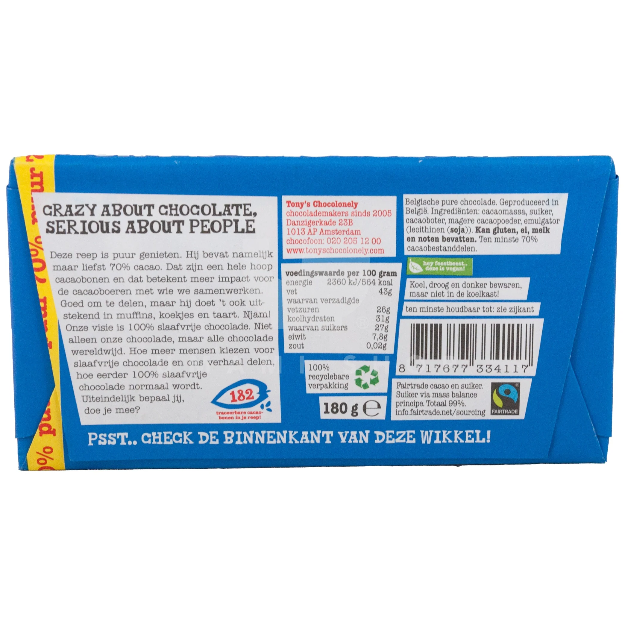 Tony's "Dark Chocolate 70%" - Image 2