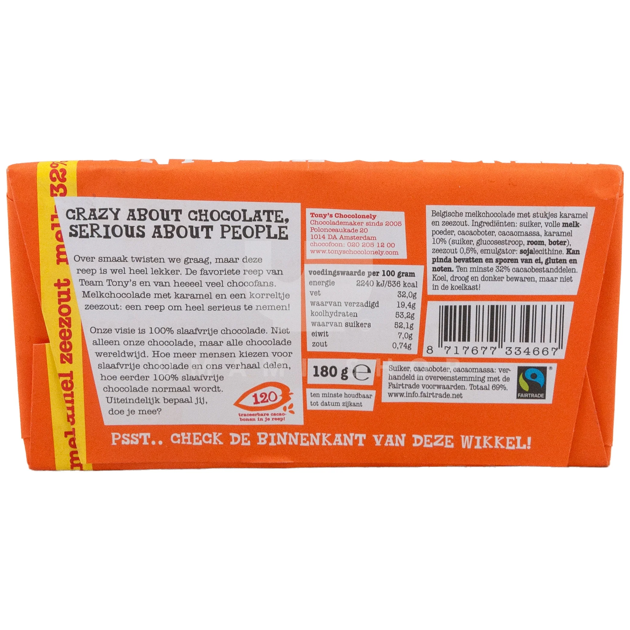 Tony's Chocolate "Milk Caramel Sea Salt" - Image 2