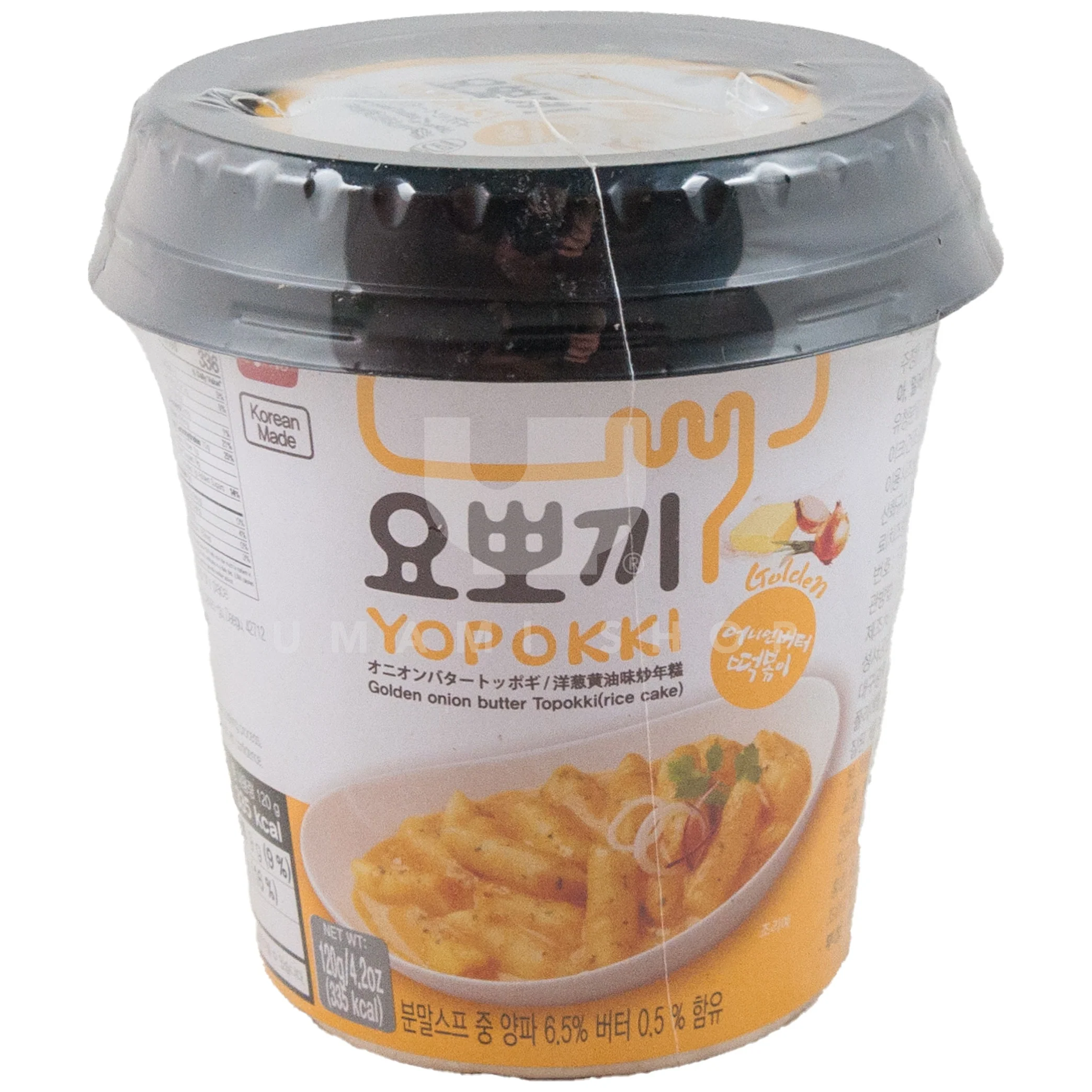 Topokki Golden Onion Butter Cup (Rice Cake) BBD Aug 2025