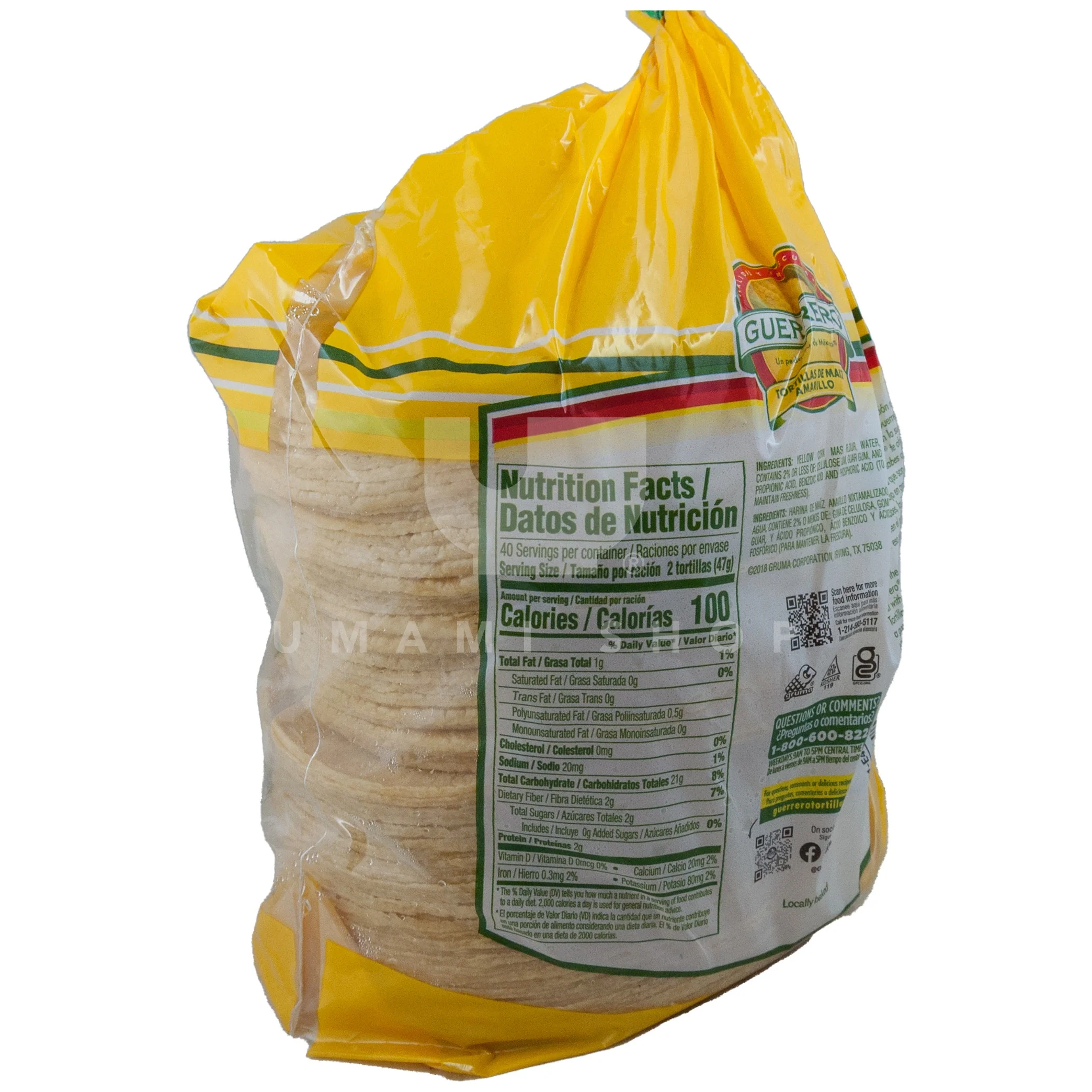 Corn Tortillas Yellow 80Pcs 4.16Lbs (GF) - Image 2