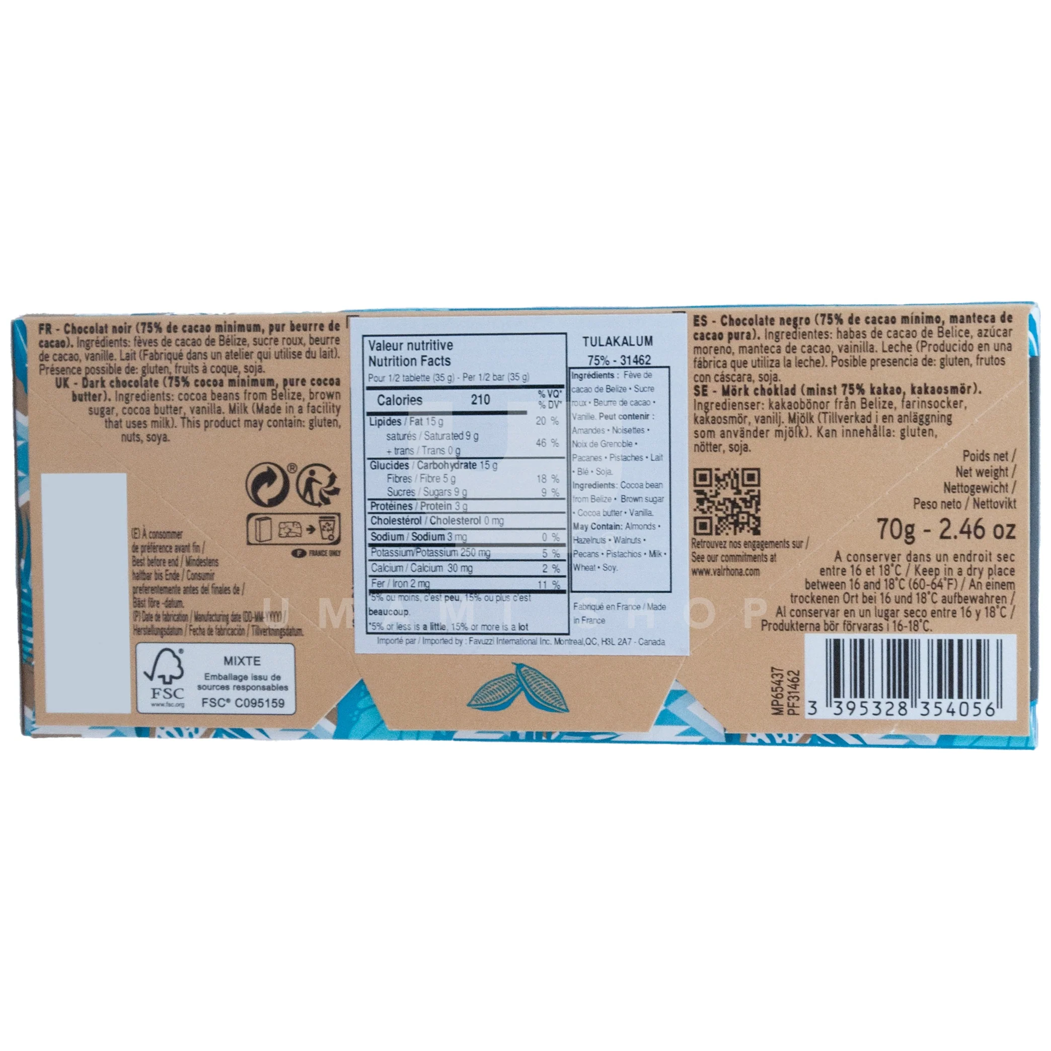 Tulakalum Chocolate 75% - Image 2
