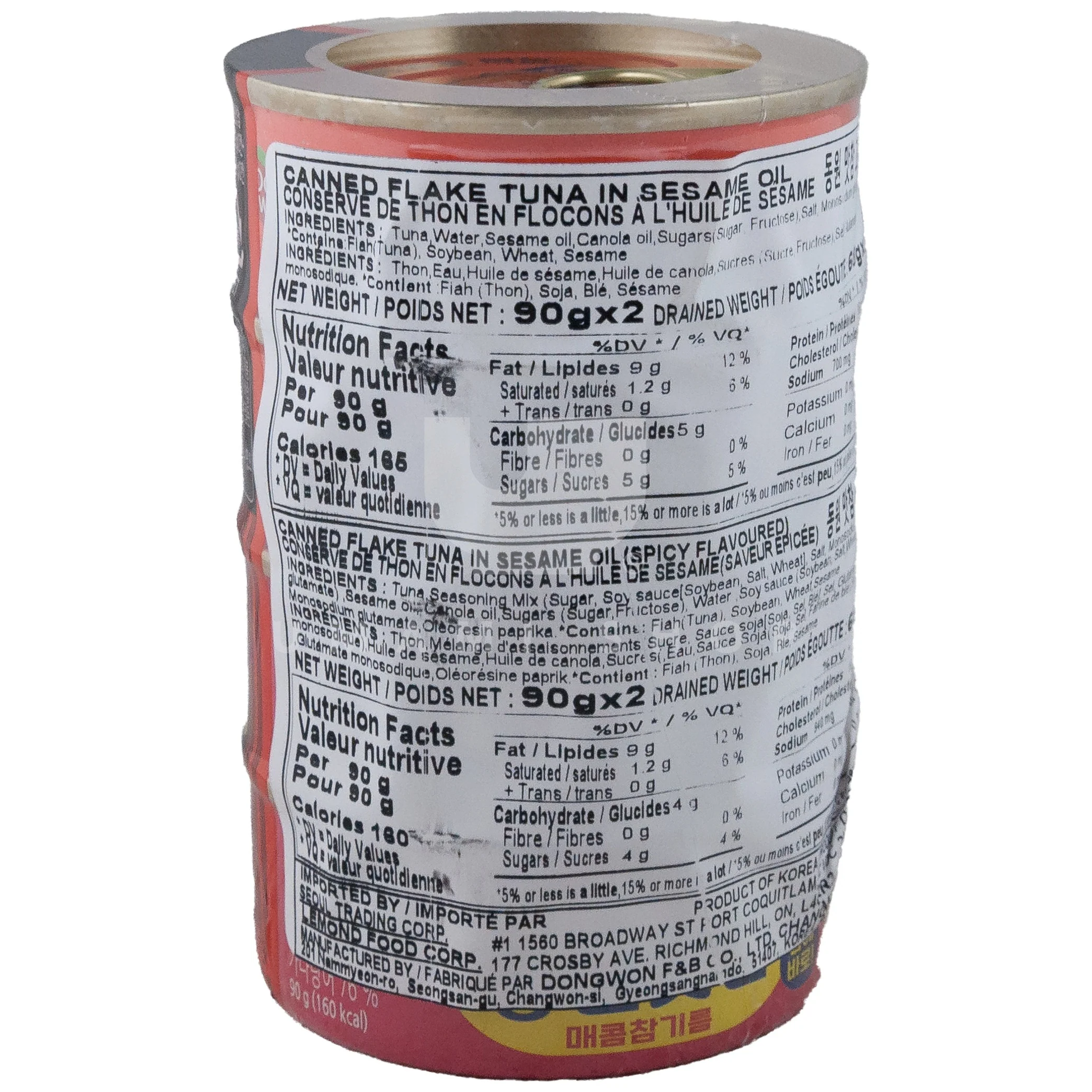 Tuna in Sesame Oil (Original & Spicy) 4-Pack - Image 2