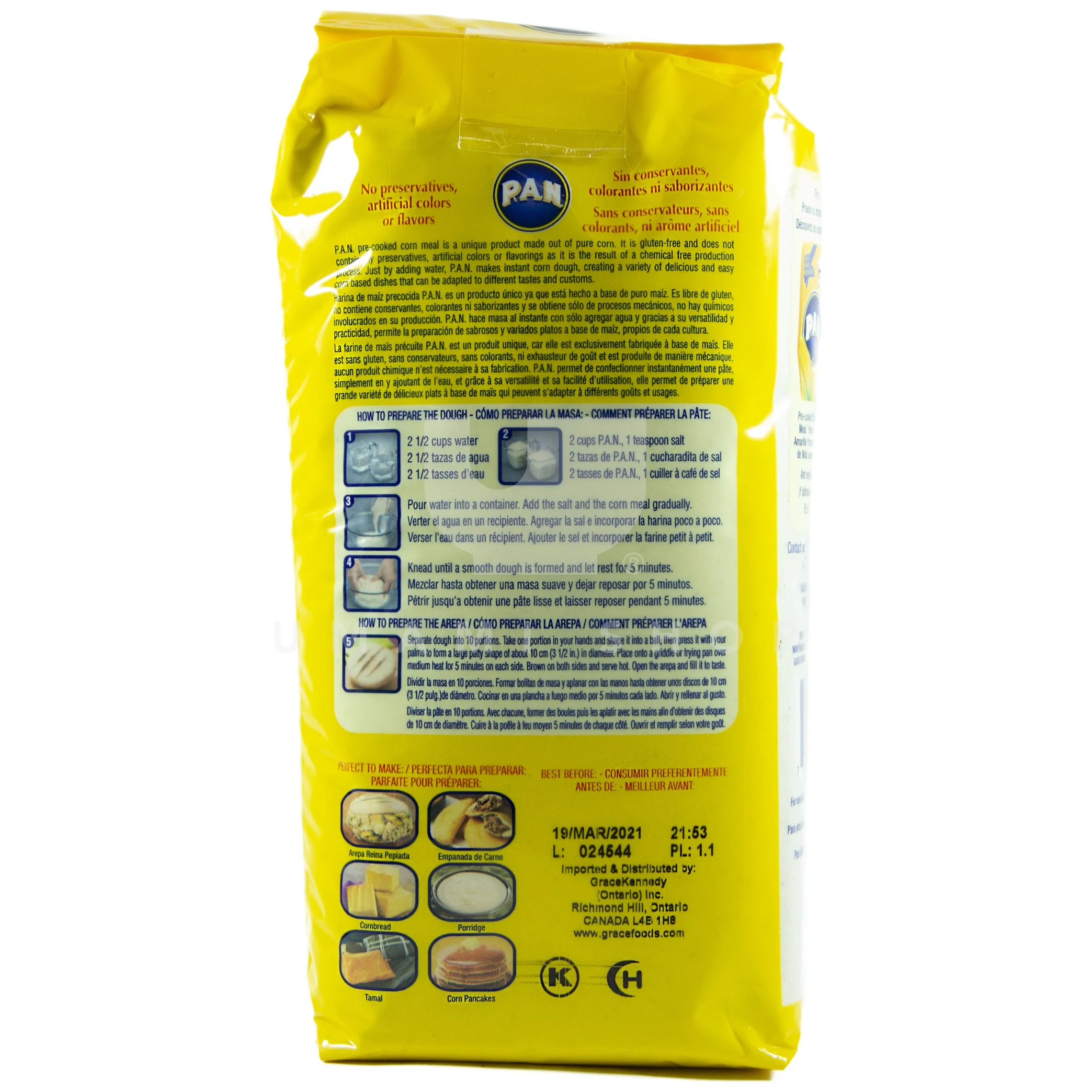 White Corn Meal 2.2lbs - Image 2
