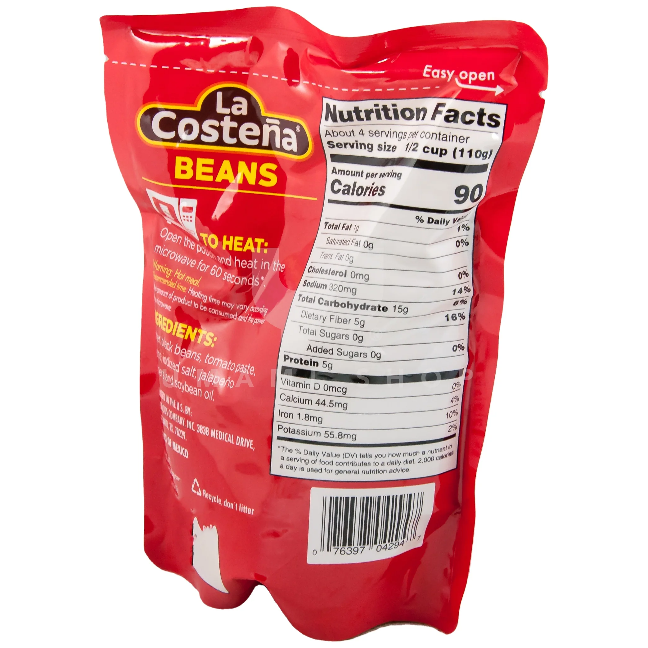 Whole Black Beans Pouch - Image 2