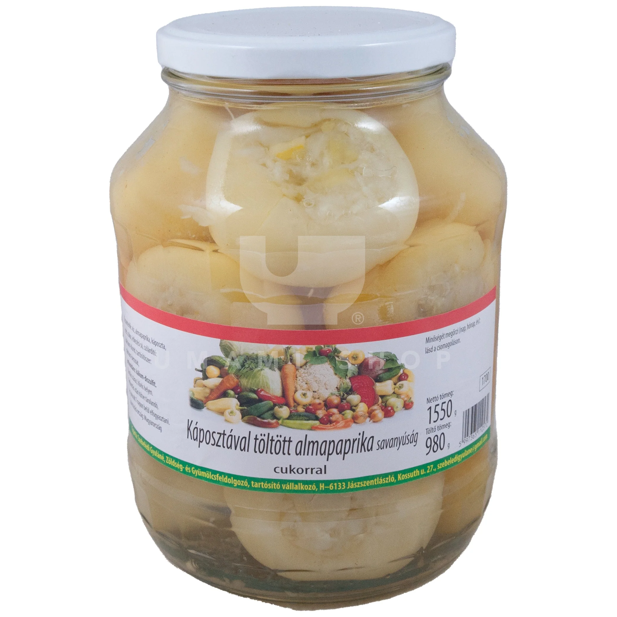 Yellow Peppers (Round) w/Cabbage MILD